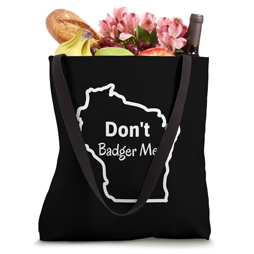 Bolso Tote Wisconsin State Funny Don't Badger Me miniatura 4