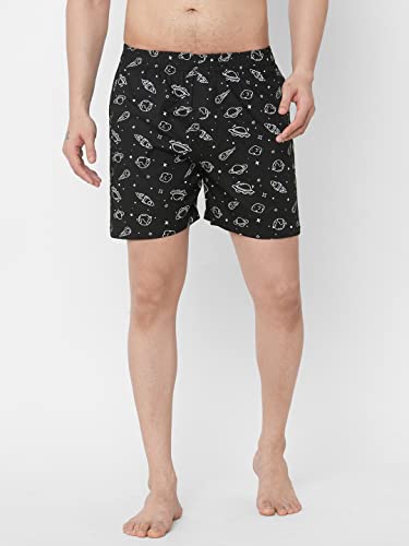 Image of GoSriKi Men's Cotton Printed Boxer Shorts (Pack of 4) (ANL-BXR-PACK-4-GS-067)