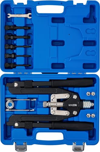 BGS 405 | Profi-Nietzangen-Satz | Langarm | 3,2 - 6,4 mm | für Alu- und Stahlnieten | Griffe umklappbar