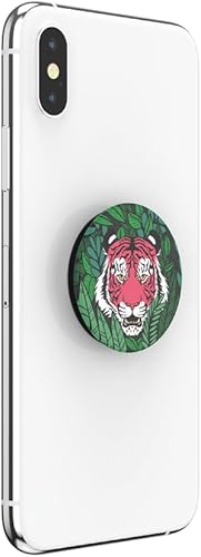 Miniatura 4 de PopSockets - Agarre para teléfono con soporte expandible, Animal PopGrip - Wild Tiger