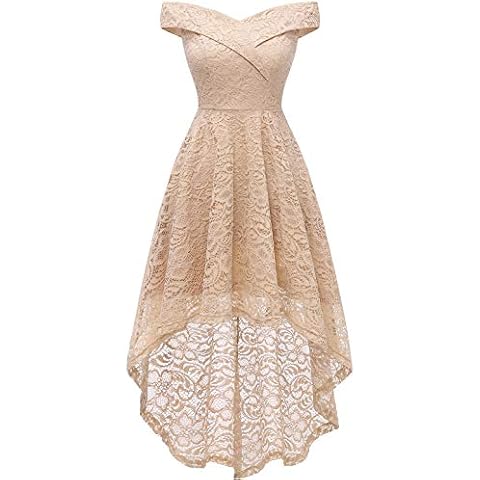 HomRain Elegant Off The Shoulder Lace Dress Cover