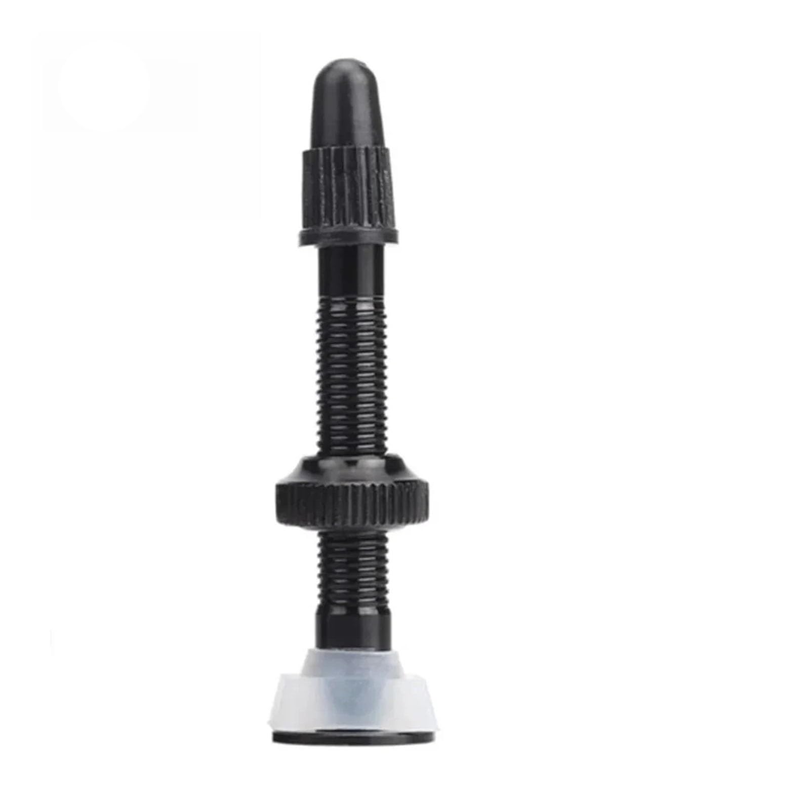 1/2PCS 40mm Bicycle Valve Road Bike Vacuum Nozzle for Tubeless Tires Aluminum Alloy Core & Accessories Tire Maintenance(40mm Black-1pcs)
