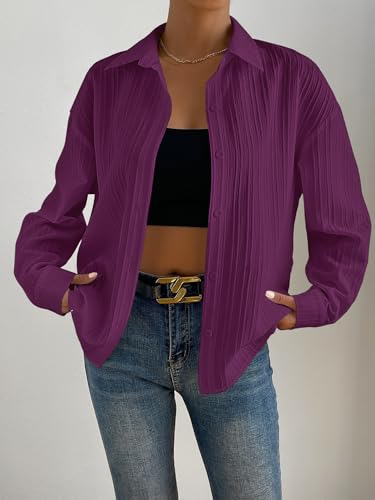 Image of GRECIILOOKS Shirt for Women | Women Shirt | Long Shirt for Women | Shirt Tops for Women | Oversized Shirt for Women