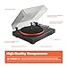 JBL Spinner BT - Bluetooth with AptX-HD™ Turntable, Components, Removable Headshell, Aluminum Platter and Belt Drive, Moving Magnet Cartridge pre-Installed (Black)