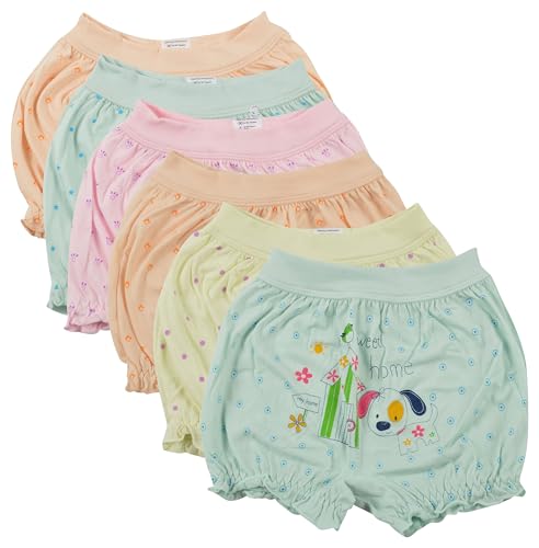 Image of BODYCARE Unisex Bloomers Pack of 6 | 100% Cotton | Ultra Soft Breathable Innerwear | Skin Friendly, Tagless Comfort | Ideal for School