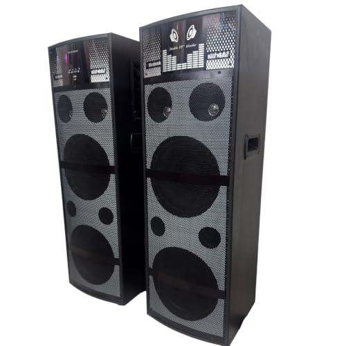 Bass Master TOP 1010 Fire Light 300W DJ Tower Speaker Pair - Image 6