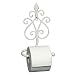 Produktbild TOILETTENROLLENHALTER "ANTICO" VINTAGE Wandhalter Toilettenpapier24 cm antik-weiss