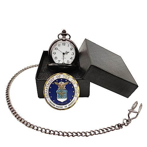 Image of Gifts for Veterans,Pocket Watch for Veterans with Military ChanllengCoin,Best Veterans Day Gifts