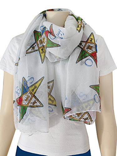Order of the Eastern Star Oversized Viscose Scarf, 36x72 Inches2