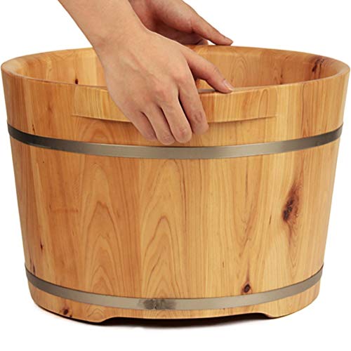 Cubo de Madera para Baño de Pies de Cedro Natural miniatura 2