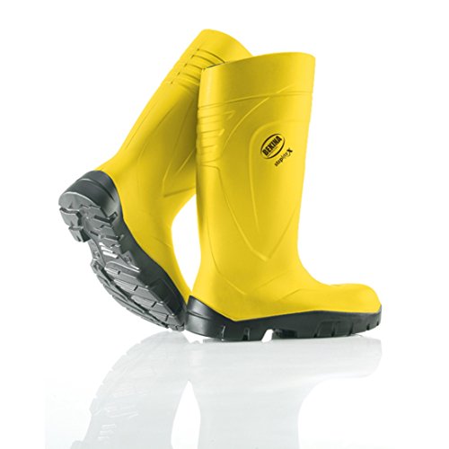 Bekina Steplite X Bottes de protection en polyuréthane avec coque en acier et protection anti-perforation, jaune S5 Cover