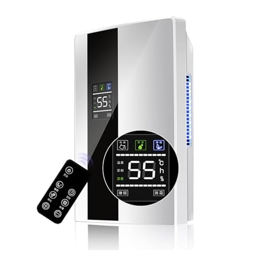 Deshumidificador doméstico, Apto para 30 Metros Cuadrados, con un depósito de Agua de 1,8 litros y Control Remoto, Ideal para autocaravanas, dormitorios y Salones.
