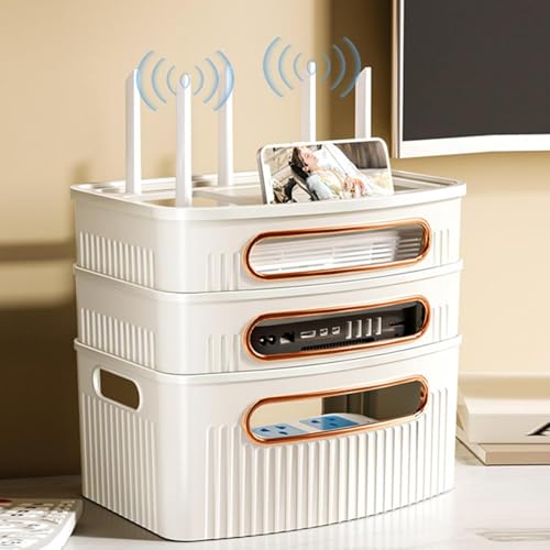 Boîte de rangement Wi-Fi décorative pour libérer l'espace nuit