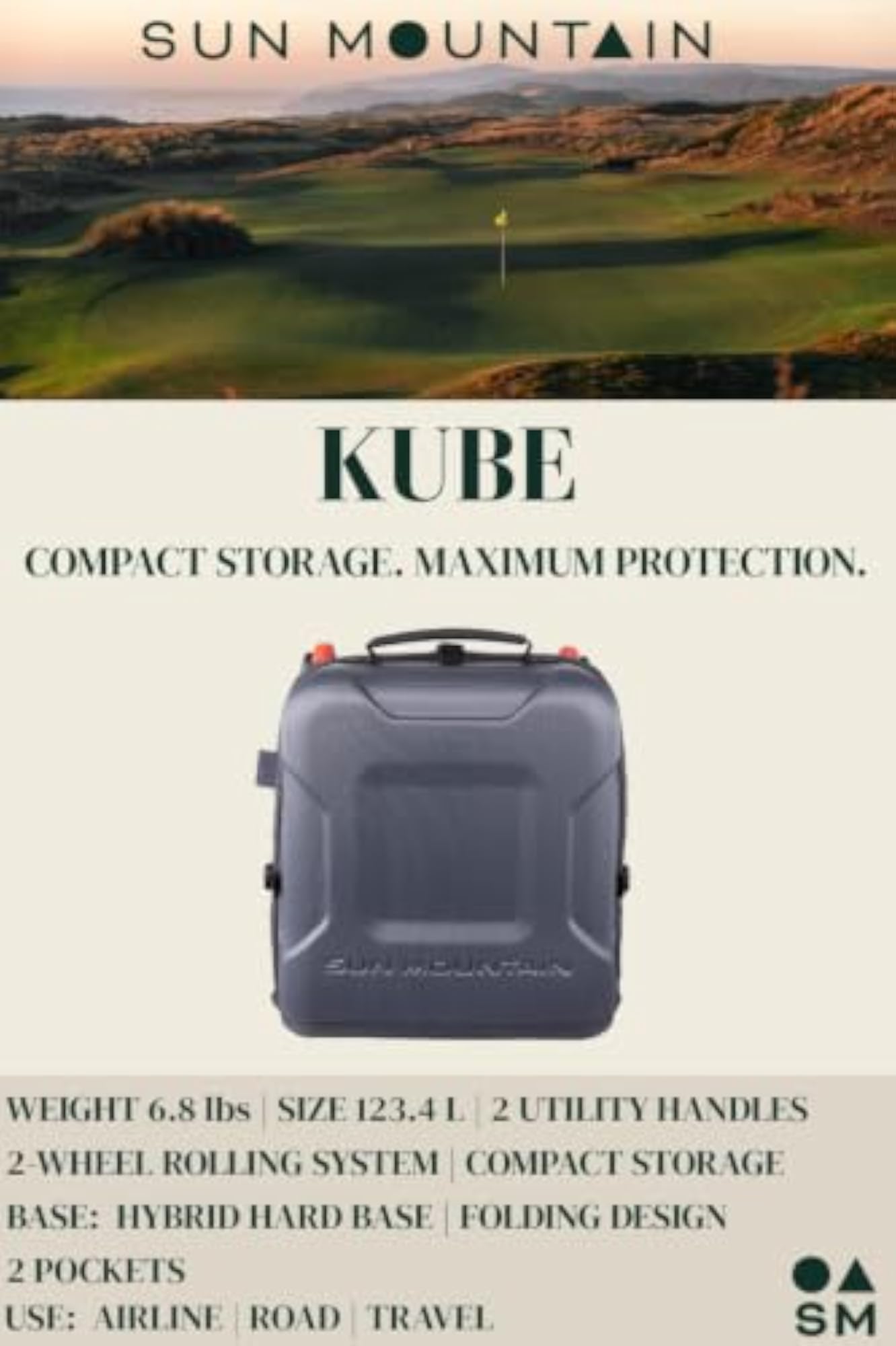 Kube Travel Cover in Steel/Black/Rush Red