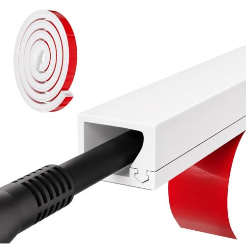 Kneelisa 39inch Silicone Single Cord Hider for Wall,Dia.<3/8",Flexible