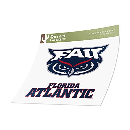 Florida-Atlantic-University-FAU-Owls-Sticker-Vinyl-Decal-Laptop-Water-Bottle-Car-Scrapbook-4-Inch-Set-V1