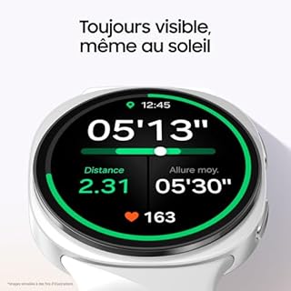 Samsung Galaxy Watch8, Montre Connectée, Coach Running, Coach Sommeil, Galaxy AI, Bluetooth, 40mm, Graphite, Chargeur Secteur Rapide 25W Inclus, Version FR