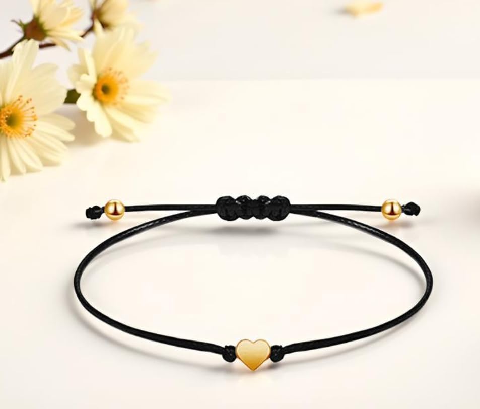 20 Pcs Women Men Simple Heart Bracelet Adjustable Rope String Lucky Gift Bracelet For Birthday Holiday Anniversary - Image 2