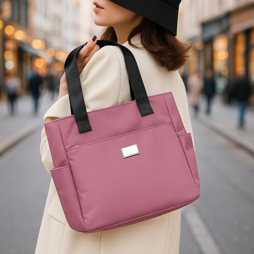 Waterproof Nylon Tote Bag for Women -Zippered Organizer for Work, Beach, Outdoor Essentials2