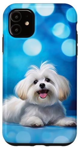 I Love Maltese Dog Gift Design Case for iPhone 11