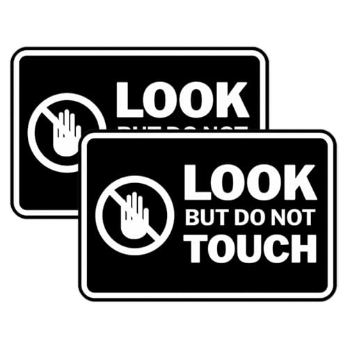 Panneau But Do Not Touch : protégez vos œuvres d'art et collections à la maison en lot de 2
