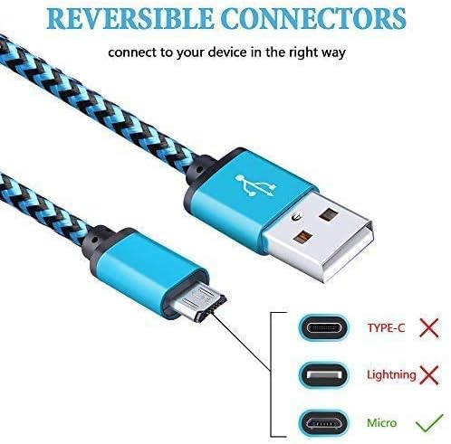 Micro USB Charging Cable[3Ft/3Pcs], AILKIN Android Charger Fast Long Braided Cord for Samsung, Kindle Fire, Xbox, Sony, Playstation, Moto, LG, Camera