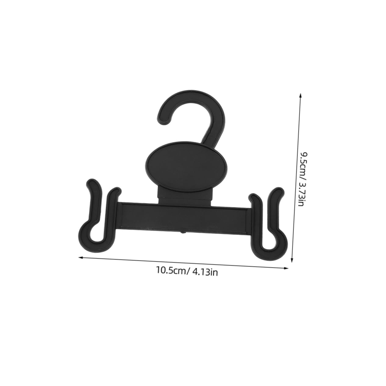 Zerodeko 30pcs Slipper Hooks for Retail Display Plastic Hanger Holders for Organizing and Drying Footwear Sleek Black Design for Slippers Sandals and Storage