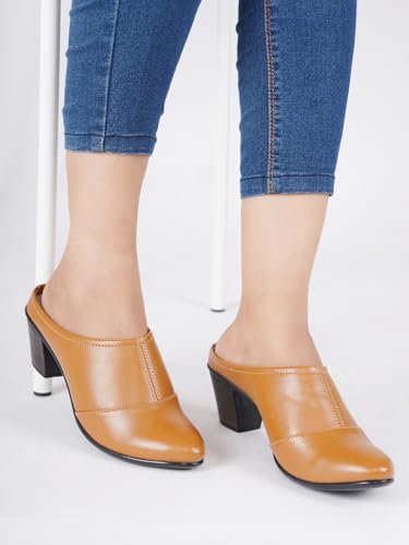 Image of ELLE Women's Slip-On Block Heel Mules