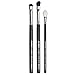 da Vinci Cosmetics Series 4802 Classic Monochrome Look Brush Set with Eye-Definer, Blender, and Applicator, Multiple Sizes, 46.2 Gram, 3 Brushes