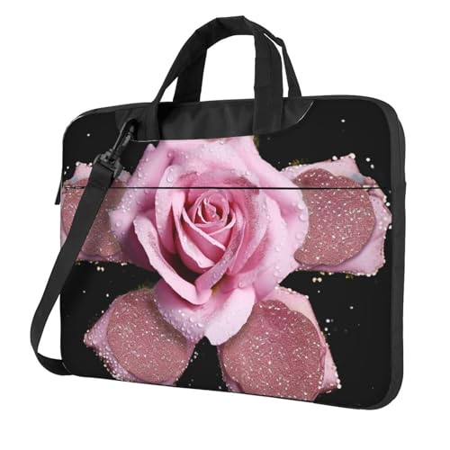 Sacoche ordinateur portable rose pailleté, le cadeau idéal et antichoc