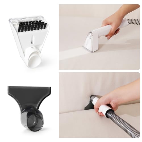 Livatro Aspiradora de Agua Tapicería, 600W 16kPa Limpiador de Tapicerías, 2,3L Depósito, Limpieza de Sofás con Función de Autolimpieza, Lava Aspiradora para Alfombras, Moquetas, Tapicería y Coche - imagen 9