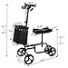 Sandinrayli Knee Scooter Walker Steerable Scooter Crutches Alternative for Disabled Knee Injured Foot
