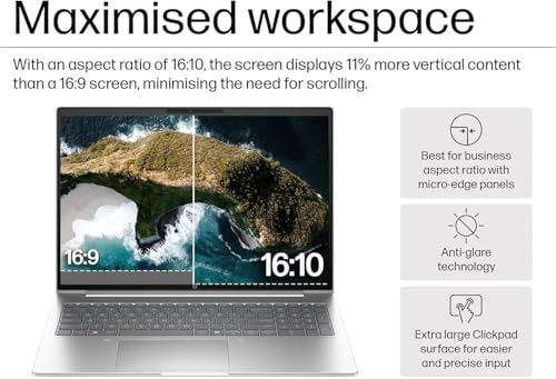 Image of HP ProBook 4 G1i (Next Gen ProBook 460 G11) Business AI PC Laptop (16 inch FHD+ Anti‑Glare, Intel 12-Core Ultra 5 225U (> Ultra 7 155U), 64GB DDR5, 2TB SSD), Backlit, HP Wolf Security, Webcam, Win 11 Pro