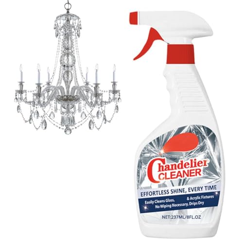 1/2 unids lámpara limpiador gota seco Spray sin limpiador, removedor de polvo y racha libre cristal limpiador spray para araña de cristal y pantalla de ventana, versátil hogar suministros de limpieza