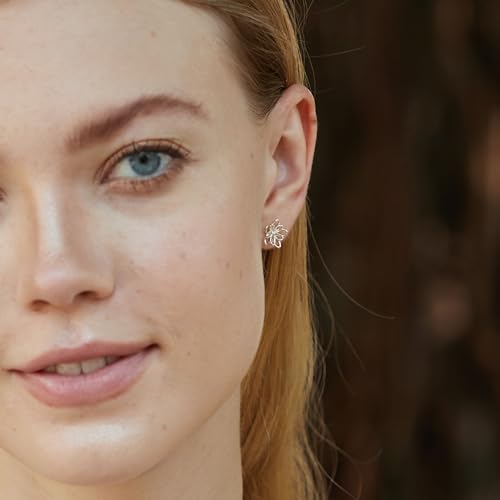 Boma Jewelry Sterling Silver Wire Flower Stud Earrings3