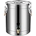 Bardzo grube beczki izolacyjne ze stali nierdzewnej 304 z kranem, bardzo grube komercyjne beczki na herbatę mleczną, do restauracji, stołówek, szkół i urn gastronomicznych, 30 l (50 l)