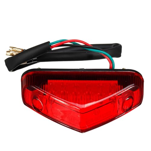 DONOONIS Feu Arriere Moto, 12V Feu Stop Universel Lumière de Freinage LED, Petit Feux Arrière de Frein Moto Signal Lumière de Freinage Stop pour ATV Dirt Bike Scooter, Motocyclette