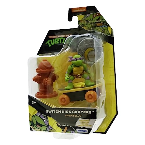 Teenage Mutant Ninja Turtles TMNT Donatello Mutant Mayhem Switch Kick Skater, Spielzeug und Geschenke für Kinder ab 3 Jahren, Lila