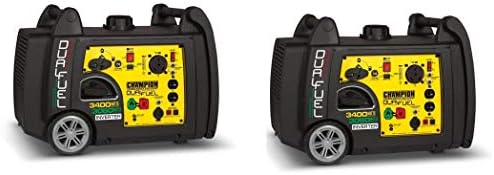 Champion 3400-Watt Dual Fuel RV Ready Portable Inverter Generator with Electric Start (Pack of 2)