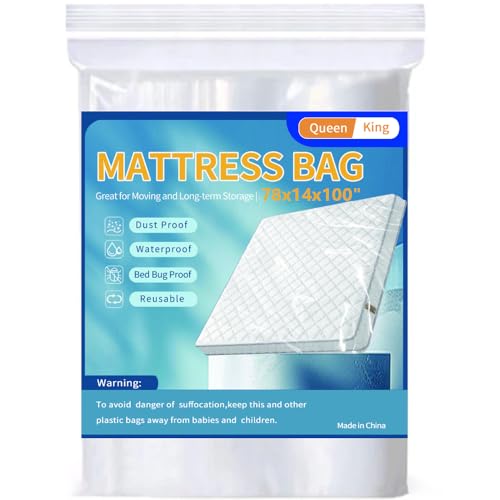 Mattress Bags for Moving Storage,Mattress Protector Cover, Waterproof Mattress Protector Storage...