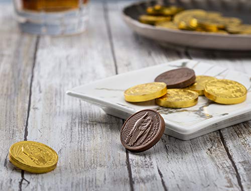 Madelaine Gold Chocolate Coins – Individually Wrapped Candy Basket Fillers – 1/2 LB Chocolates Gold Coins -Medium