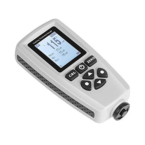 Medidor de espesor de recubrimiento con sonda F/NF, rango 0-2000 μm, precisión ±(2%+1 μm), con función de almacenamiento y transferencia USB miniatura 4