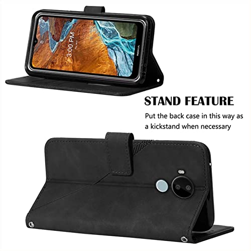 Klapber Capa de celular para Nokia C30 carteira de couro para Nokia C30 coldre com compartimento par
