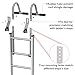 RLH01-S 2 Pack Ladder Roof Hook with Wheel RAYDOTOL Heavy Duty Steel Ladder Stabilizer Roof Ridge Extension with Rubber Grip T-Bar 500 lbs Load Bearing Ladder Hook (Silver)