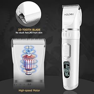 Dog Clippers Professional Heavy Duty Dog Grooming Clipper 3speed Low Noise High Power Rechargeable Cordless Pet Grooming Tools for Small Large Dogs Cats Pets with Thick Heavy Coats Cucciolini Doodles Dog clippers professional heavy duty dog grooming clipper 3 speed low noise high power rechargeable cordless pet grooming tools for small large dogs cats pets with thick heavy coats cucciolini doodles