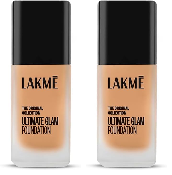 Image of Lakme Ultimate Glam Foundation, Shade 02, 25 ml (Pack of 2)