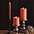 Luminara Flameless Candle LED Pillar Chalky Burnt Orange Finish - Real Wax Melted Top Unscented, Remote Ready, Timer (3 x 4.5 inch)