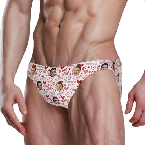 Men's Swim Briefs Bikini Swimwear for Beach Pool Cute Printed Lightweight Unerwear for Men S-3XL4