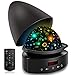 Price comparison product image Moredig Energy Tower Projection Lamp, Rotation Baby Night Light Projector with White Noise 8 Colors Bluetooth Timer Remote, Birthday Children's Day Gifts for Kids Bedroom Decor - Black Advanced