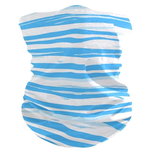 tplaotee Máscaras faciales reutilizables de secado rápido para adultos, para correr, correr, cazar, para mujer, color azul y blanco, para clima caliente y frío, a prueba de polvo y suciedad